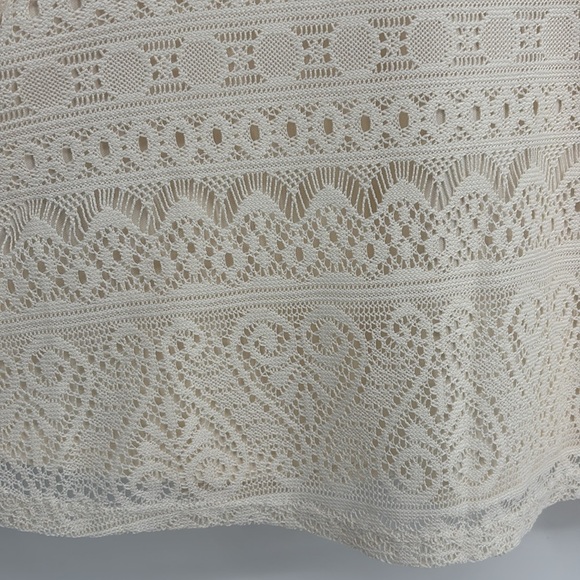 Mossimo Paisley Lace Sleeveless Halter Dress Women’s Size Medium in Ivory EUC! - Picture 6 of 8